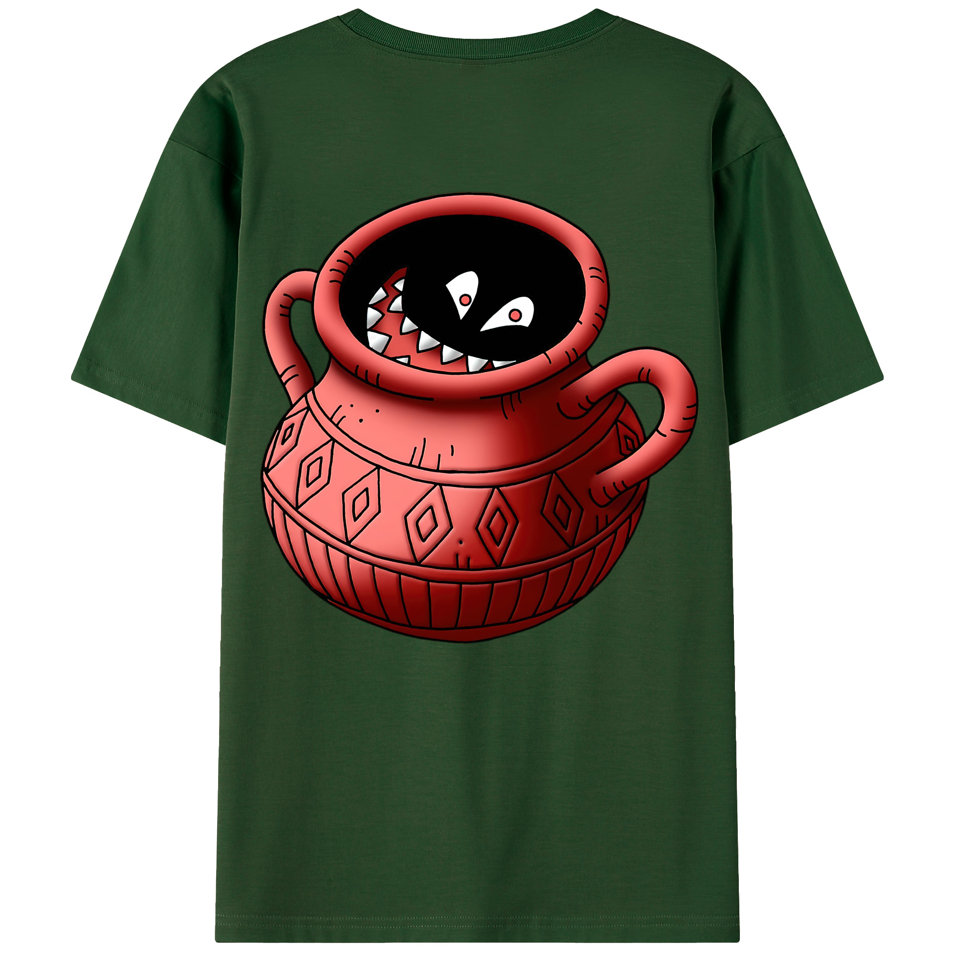 （画像用） ドラゴンクエスト Doragon Kuesuto Dragon Quest 綿100％半袖Tシャツ（背面プリント）